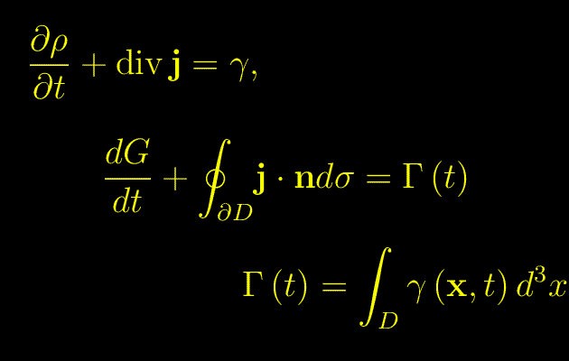 equazione del bilancio,equazione di continuità, teorema della divergenza