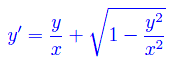 equazioni differenziali,integrali singolari,funzioni omogenee