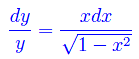 equazioni differenziali a variabili separabili,integrale generale,curve integrali