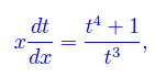 equazioni differenziali del primo ordine