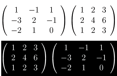 matrici,operazioni elementari,prodotto righe per colonne,non commutativo