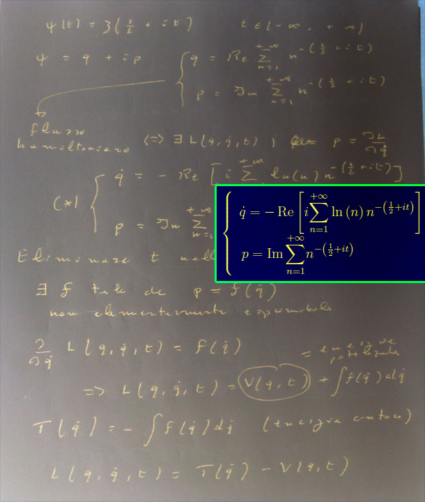 congettura di riemann,zeri non banali,zeta di riemann,flusso hamiltoniano