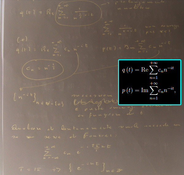 congettura di riemann,zeri non banali,zeta di riemann,fourier