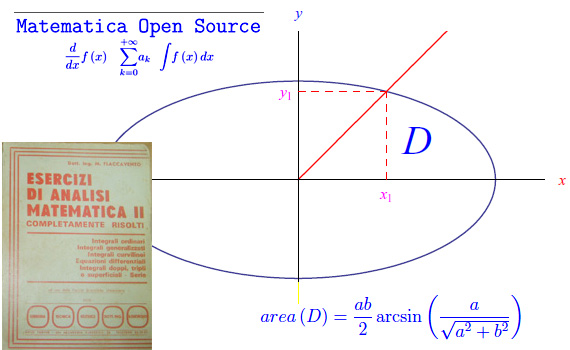 area di una figura piana,ellisse,integrali doppi