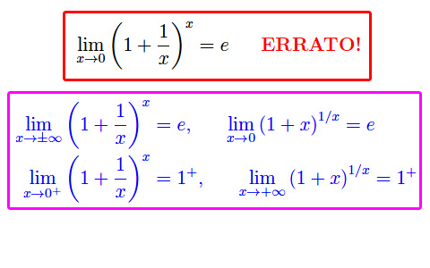 limiti di funzioni esponenziali e logaritmiche,forma indeterminata infinito elevato a zero