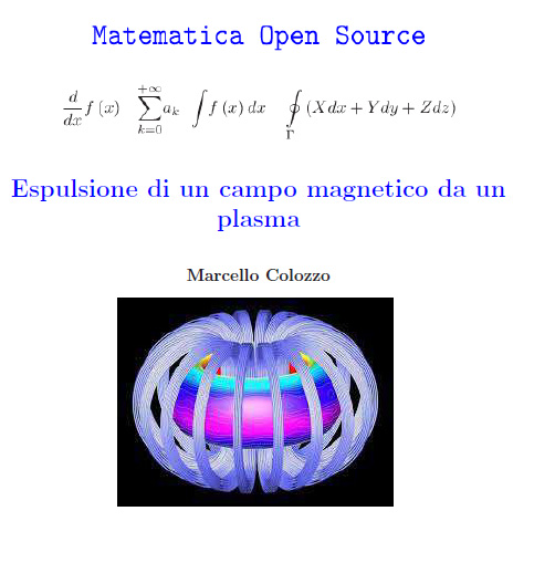campo magnetico, plasma,confinamento magnetico