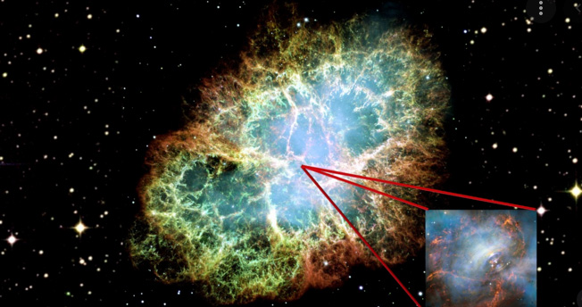 pulsar del granchio,supernova