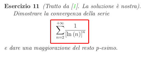 maggiorazione del resto,convergenza assoluta,serie