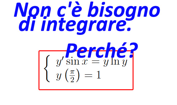 equazioni differenziali del primo ordine,separazione di variabili