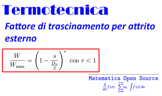 attrito esterno,regime laminare,numero di reynolds