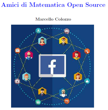 matematica open source,amici,facebook,gruppo