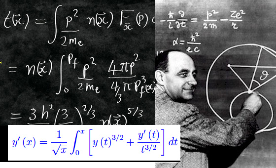 equazione di thomas-fermi, equazioni differenziali non lineari, forma integrale