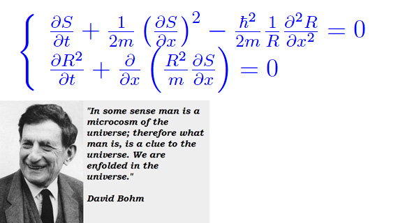 interpretazione di David Bohm della meccanica quantistica,schrödinger,de broglie