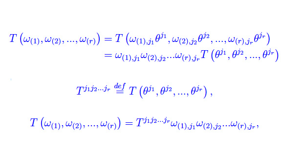 tensori controvarianti di rango r