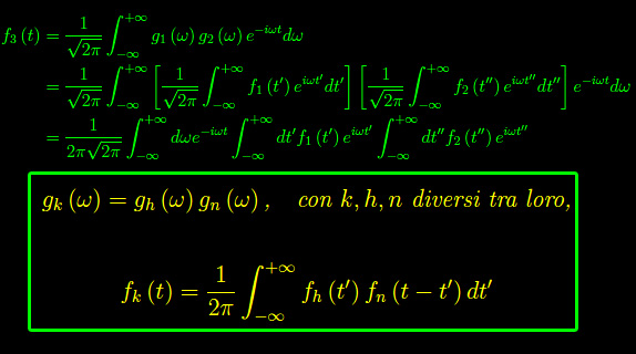 analisi di fourier,teorema faltung, integrali di fourier,trasformata di fourier