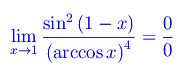 limiti, funzioni trigonometriche inverse, cambio di variabile,forma indeterminata 0/0