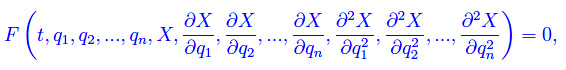 equazioni differenziali alle derivate parziali
