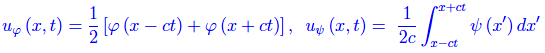 equazione della corda vibrante,equazioni differenziali alle derivate parziali,rette caratteristiche