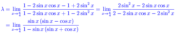 limiti,funzioni trigonometriche,forma indeterminata 0/0,formule di duplicazione