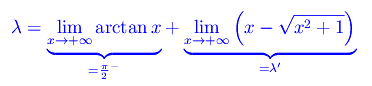 limiti funzioni trigonometriche inverse, forma indeterminata, arcotangente