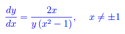 equazioni differenziali,integrale generale,separazione di variabili