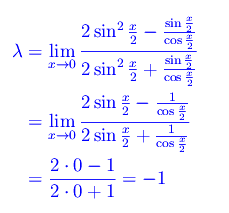 limiti,funzioni trigonometriche,forma indeterminata 0/0,formule di bisezione