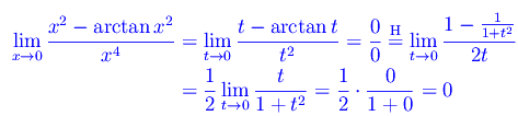 limiti funzioni trigonometriche inverse, forma indeterminata 0/0, regola di De L'Hospital
