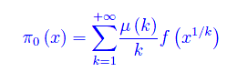La formula di inversione di Möbius e la formula di Riemann - Von Mangoldt