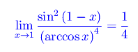 limiti, funzioni trigonometriche inverse, cambio di variabile,forma indeterminata 0/0