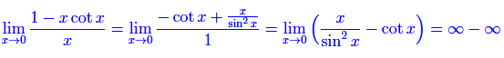 limite,forma indeterminata infinito meno infinito,cotangente