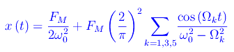 risonanza,oscillatore armonico ideale,serie di Fourier