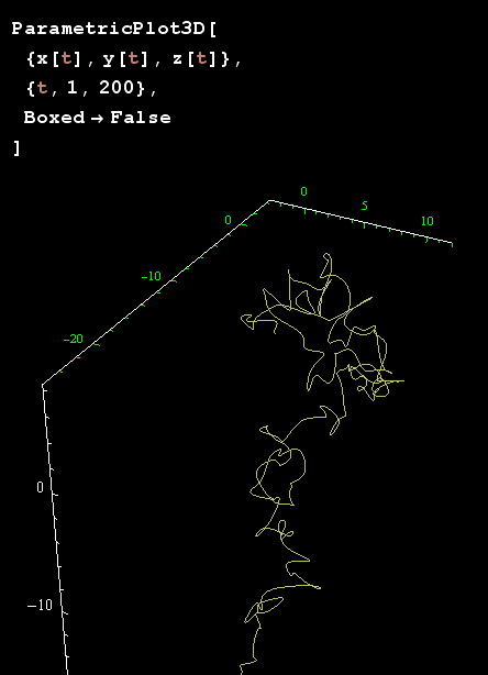 random walk,mosca,traiettoria deterministica
