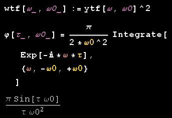 funzione sinc,funzione di autocorrelazione,Teorema di Wiener Khintchine,trasformata di fourier