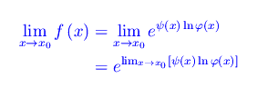 forma indeterminata zero elevato a zero,forma indeterminata 1 elevato a infinito, forma indeterminata infinito elevato a zero