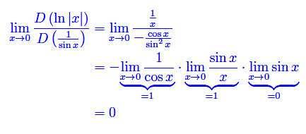 limiti,valore assoluto, regola di De L'Hospital,forma indeterminata