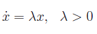 dinamica non lineare,crescita esponenziale,delta di dirac
