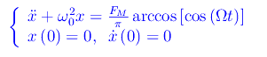 funzioni circolari inverse,funzioni periodiche,punto materiale,forza periodica