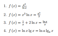 derivazione funzioni logaritmiche