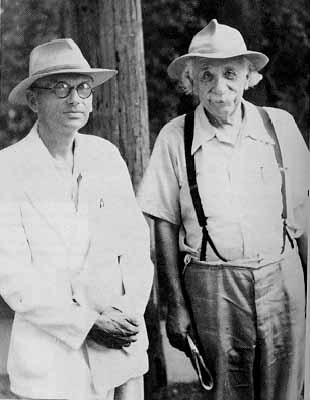 Kurt Gödel con Albert Einstein